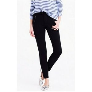 J.Crew black ponte knit side zip pixie pants 4T